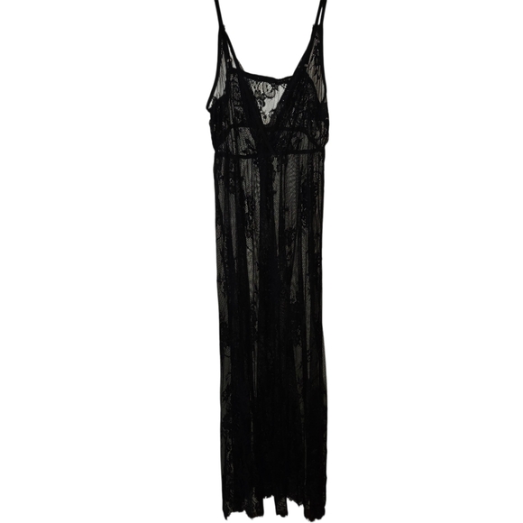 SHEIN curve 1x Black Lace Chemise overlay nighty or dress - Picture 2 of 9